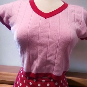 Cropped sweater Barbiecore